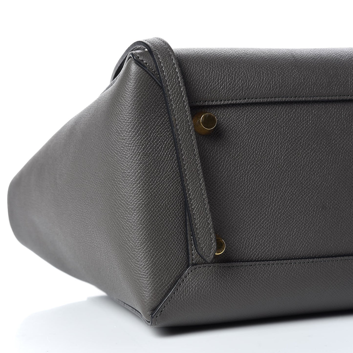 Grained Calfskin Mini Belt Bag Grey