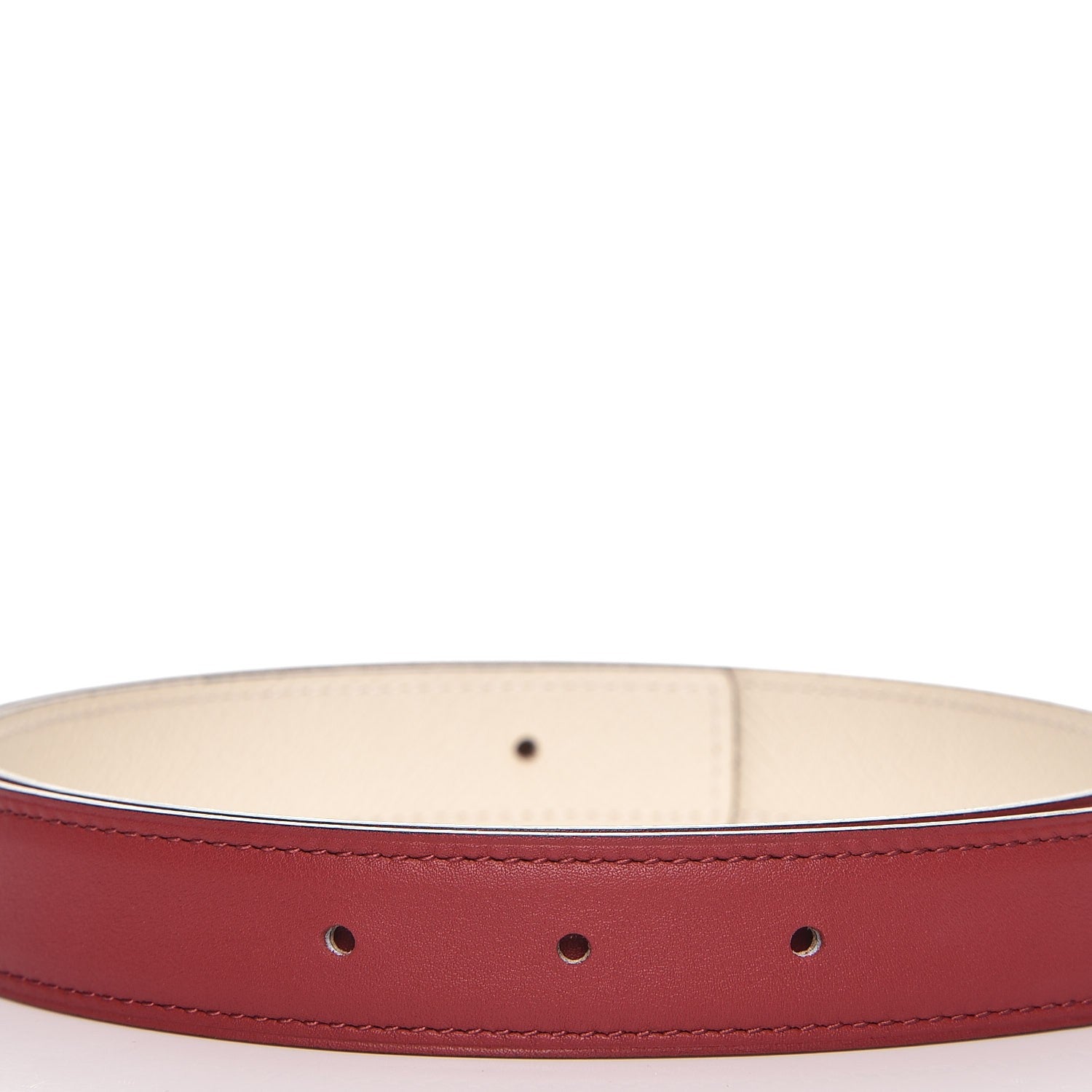 Hermes Epsom Swift 24mm Mini Constance H Belt 70 Craie Rouge Grenat 6 of 10