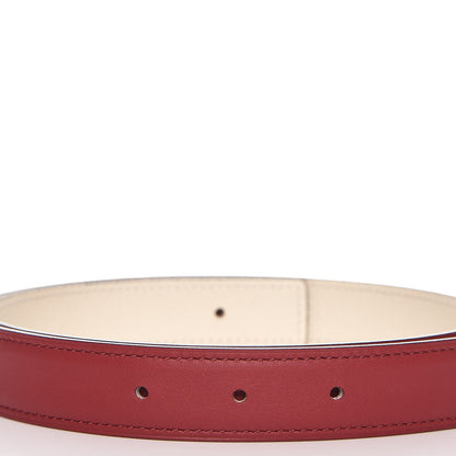 Hermes Epsom Swift 24mm Mini Constance H Belt 70 Craie Rouge Grenat 6 of 10