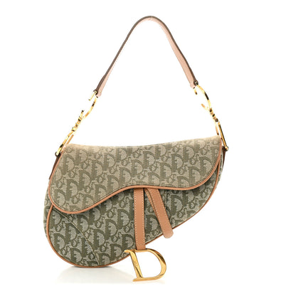 Christian Dior Monogram Saddle Bag Green 1 of 12
