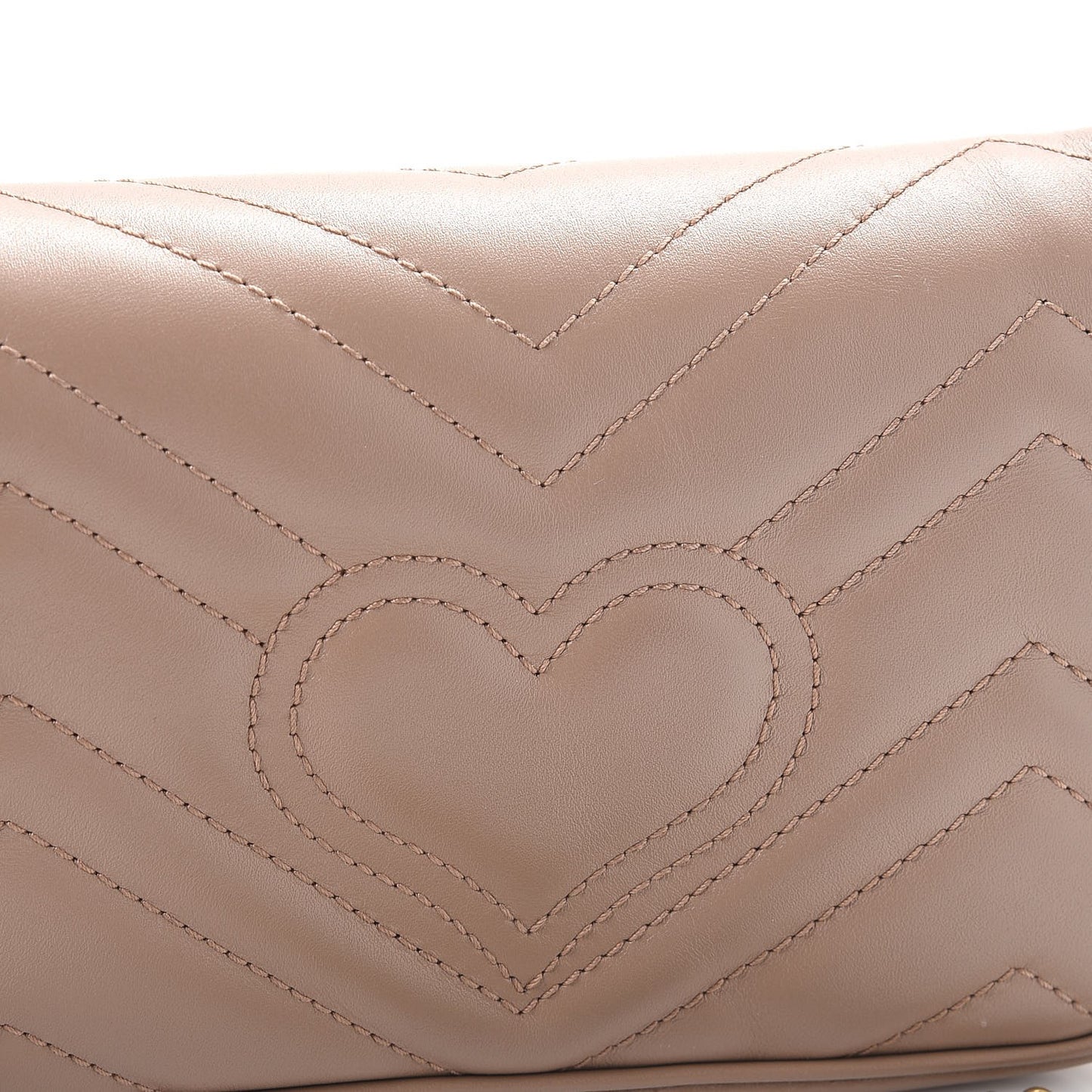 Calfskin Matelasse Super Mini GG Marmont Shoulder Bag Porcelain Rose