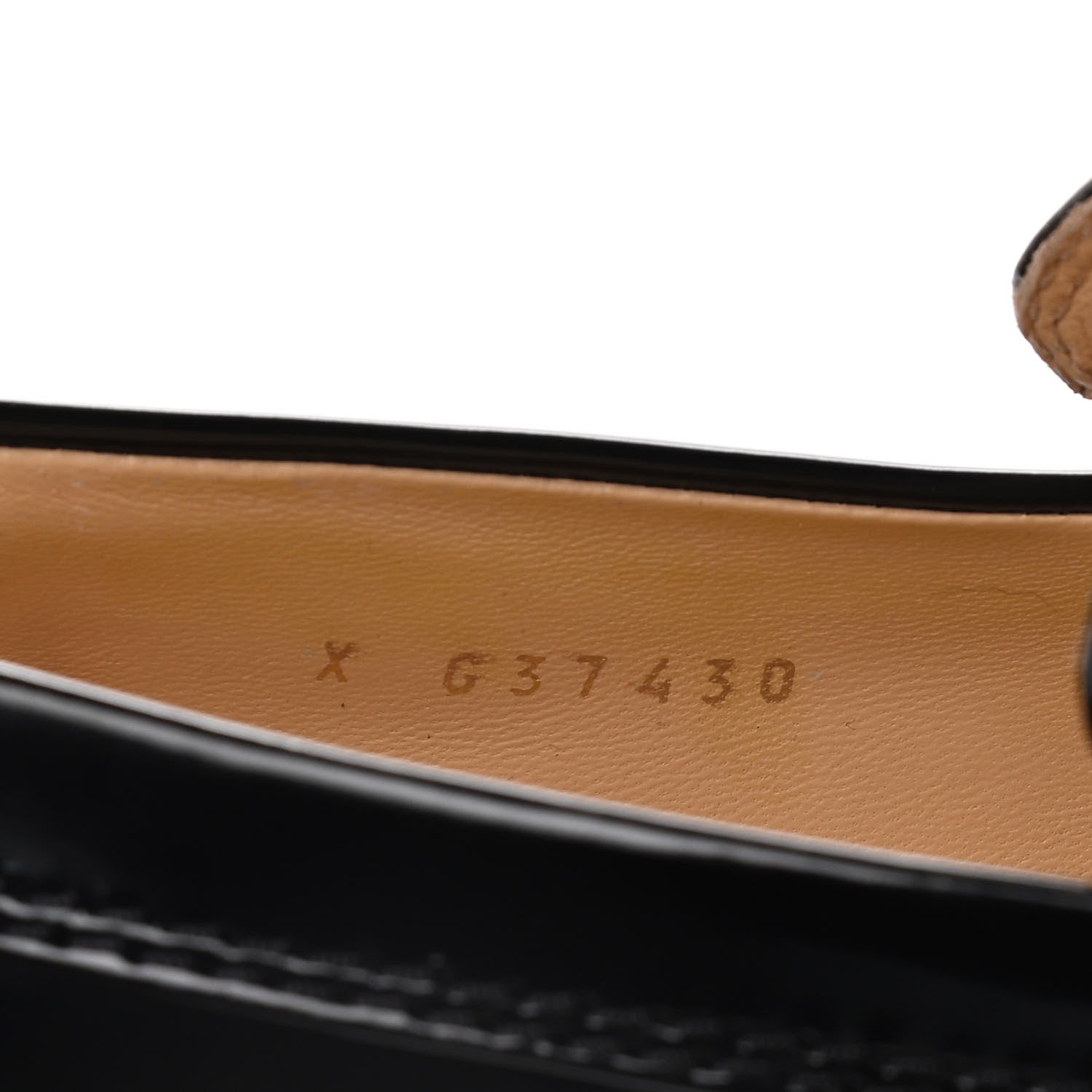Chanel Shiny Calfskin Logo Loafers 38 Black 8 of 10