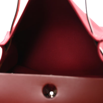 Hermes Vache Hunter Toile Herbag Zip 31 PM Rouge H 6 of 12