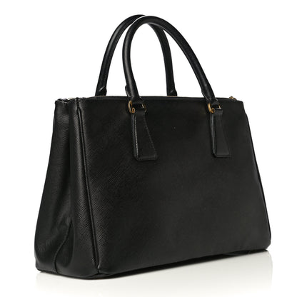 Prada Saffiano Small Galleria Double Zip Tote Black 3 of 14