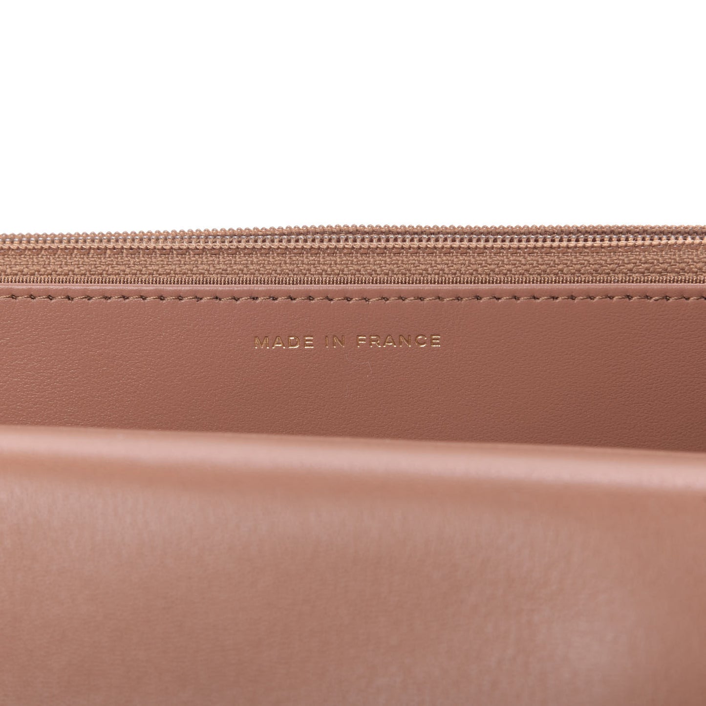 Lambskin Quilted 19 Wallet On Chain WOC Brown