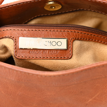 Jimmy Choo Calfskin Ruby Hobo Cognac 5 of 9