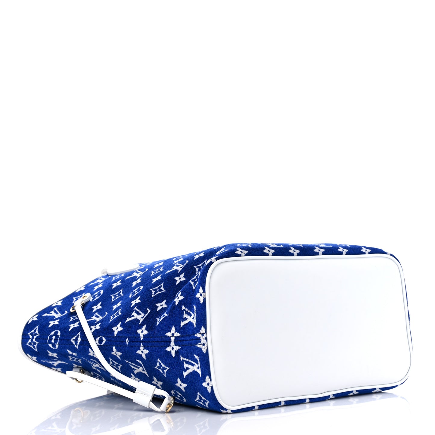 Jacquard Velvet Monogram LV Match Neverfull MM Bleu