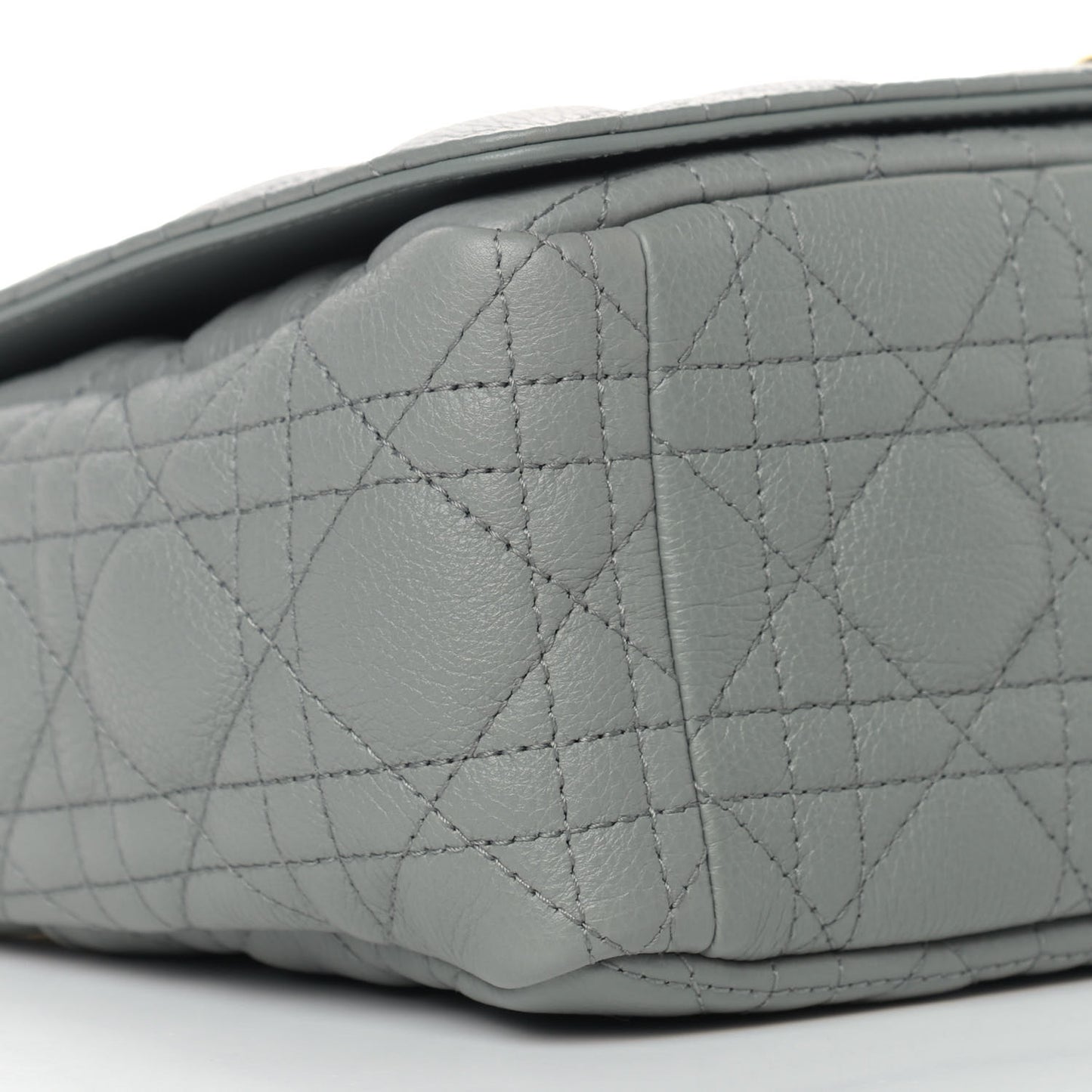 Lambskin Cannage Large Caro Bag Grey