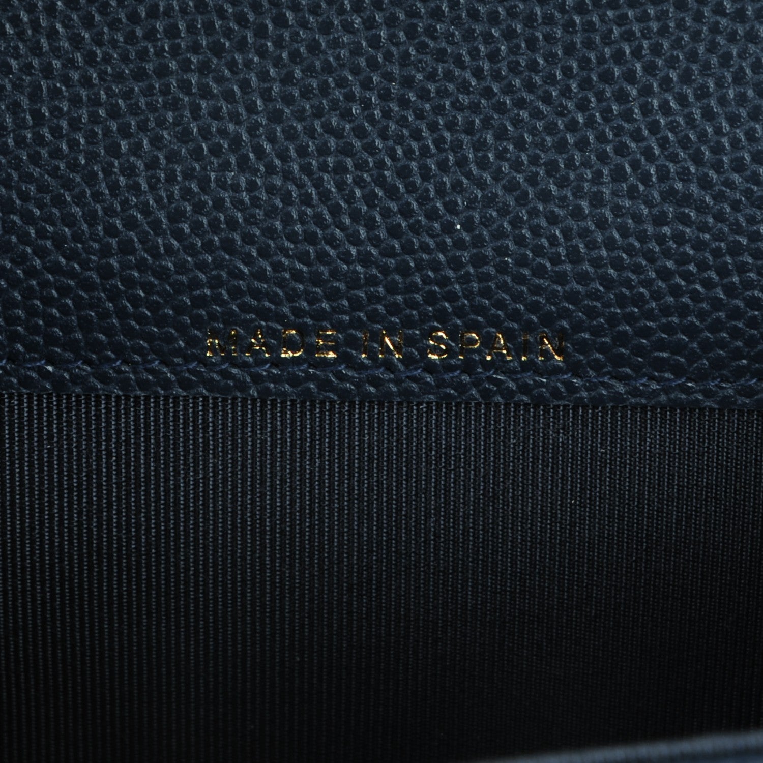 Chanel Caviar Quilted Card Holder Dark Blue 7 of 8