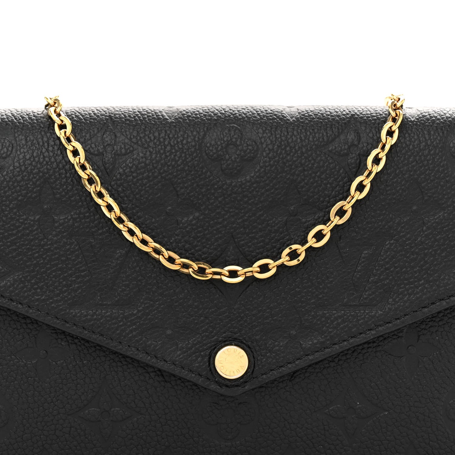 Louis Vuitton Empreinte Pochette Felicie Chain Wallet Black 8 of 10