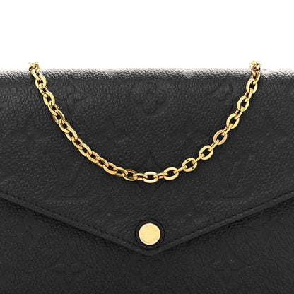Louis Vuitton Empreinte Pochette Felicie Chain Wallet Black 8 of 10