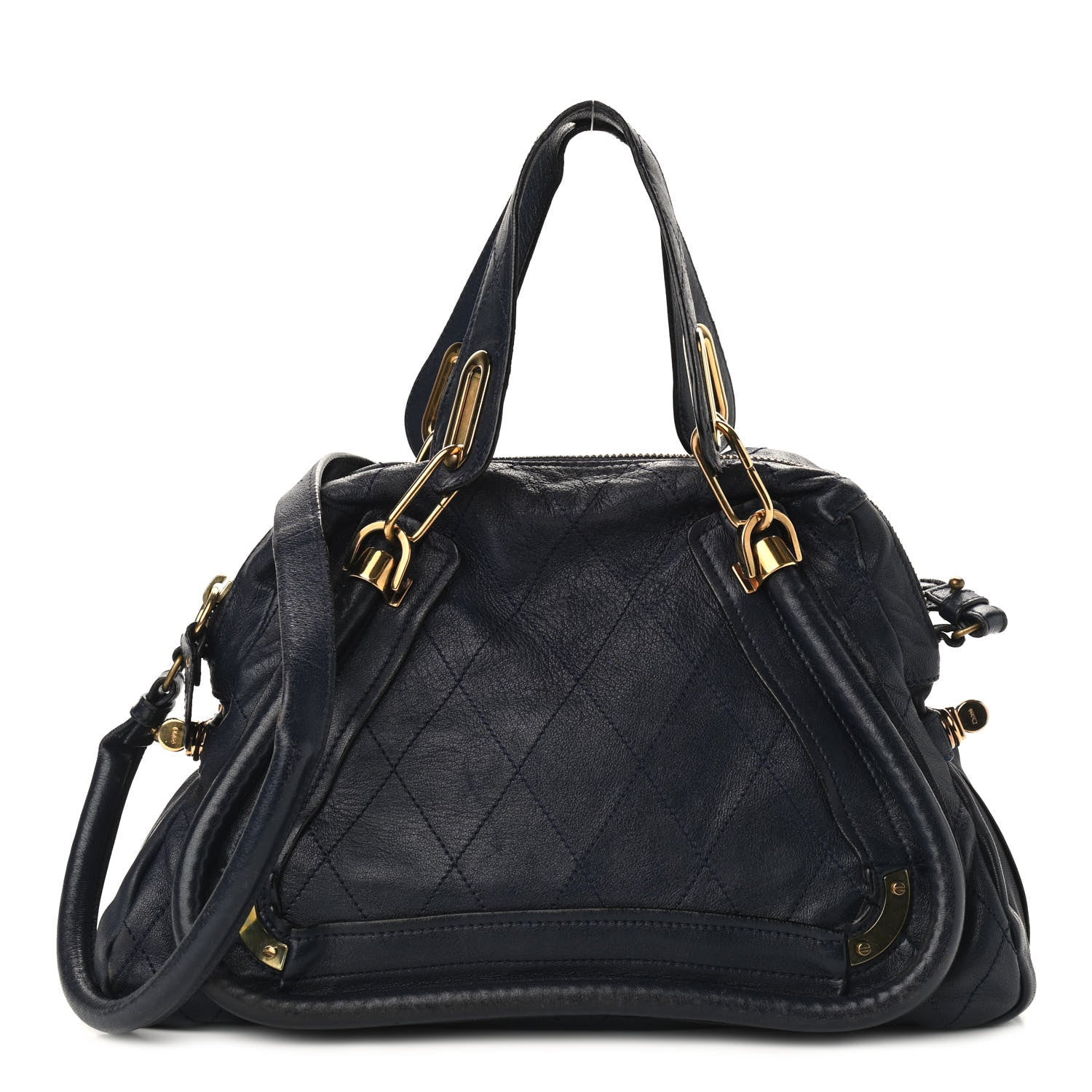 Chloe Sheepskin Quilted Medium Paraty Navy 1 of 13