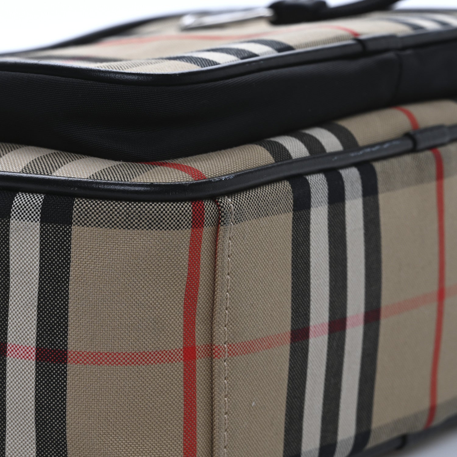 Burberry Vintage Check Calfskin Small Camera Bag Archive Beige 9 of 11
