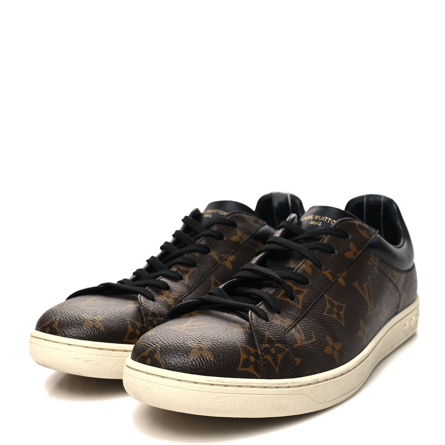 Louis Vuitton Calfskin Monogram Mens Luxembourg Sneakers 10 3 of 9