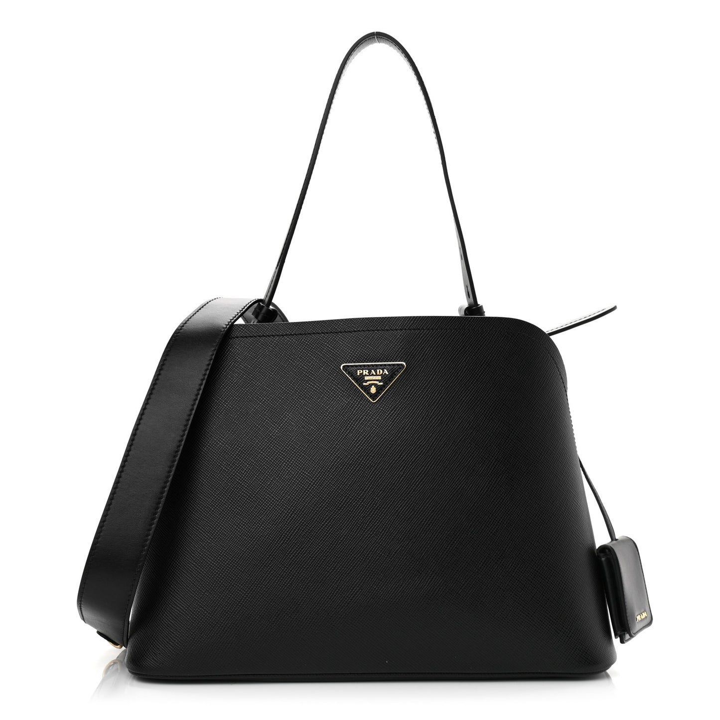 Saffiano Cuir Matinee Tote Black Cherry