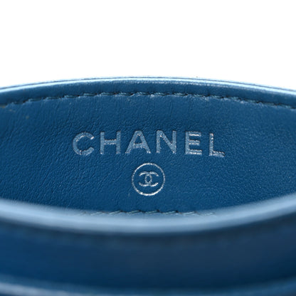 Chanel Caviar Quilted My Everything Card Holder Blue 6 of 13