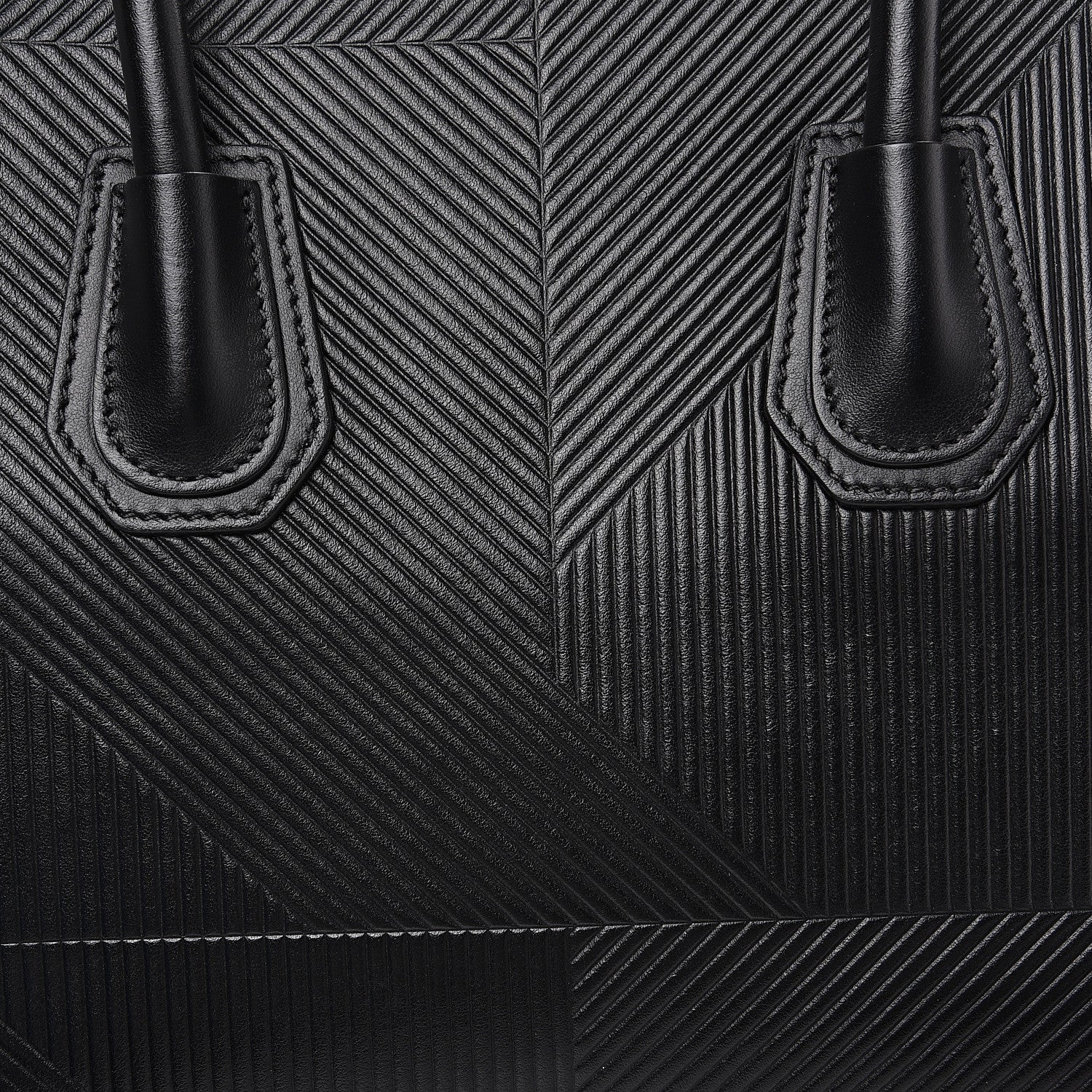 Givenchy Calfskin Geometric Embossed Small Antigona Black 7 of 10