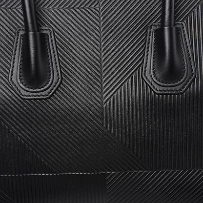 Givenchy Calfskin Geometric Embossed Small Antigona Black 7 of 10