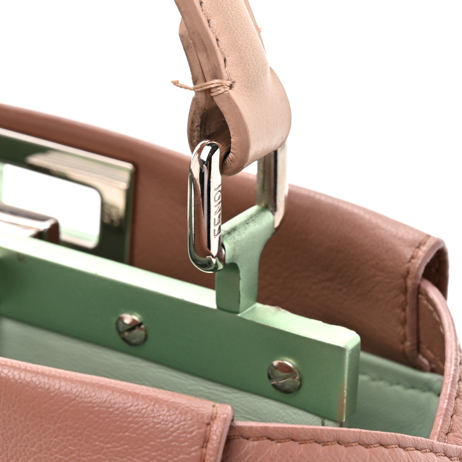 Fendi マザーズバッグ ダークブルー ブラウン Fendi Blue/Brown Coated Canvas and Leather Mini Camera Case