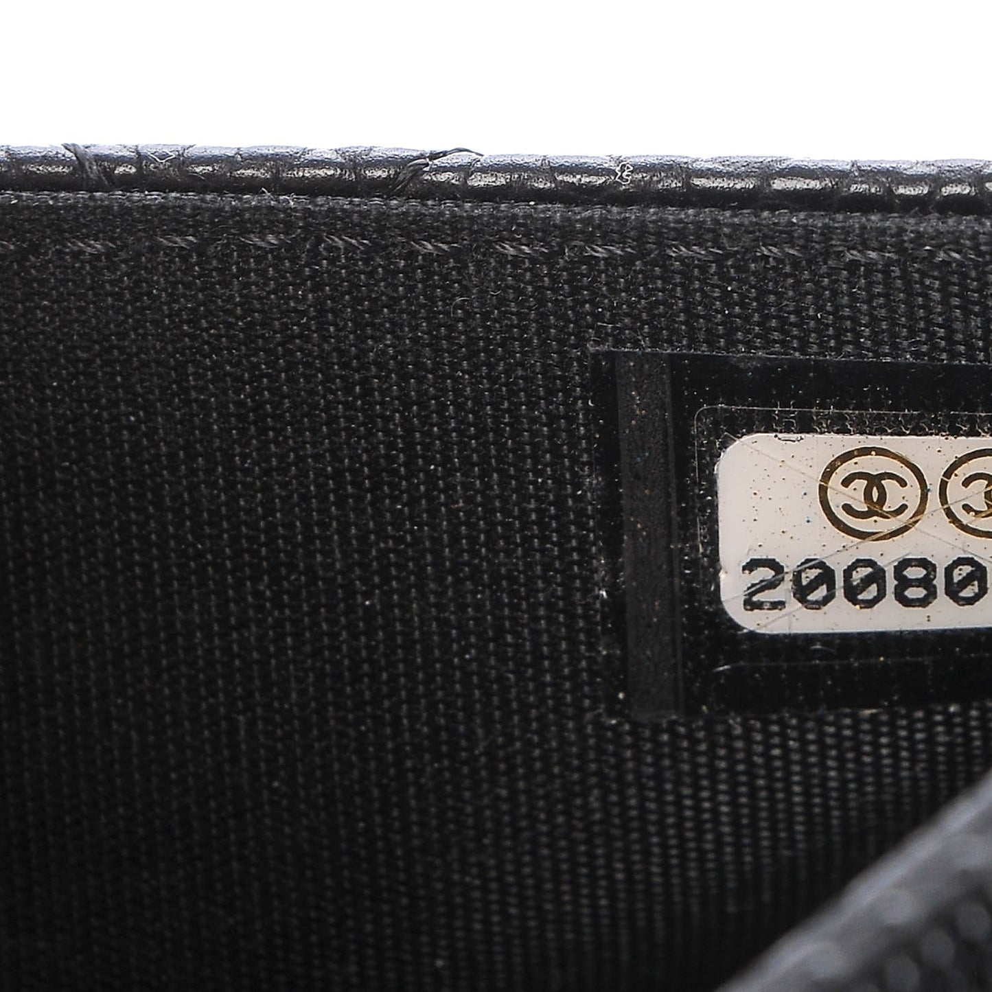 Caviar Quilted Boy Wallet On Chain WOC Black