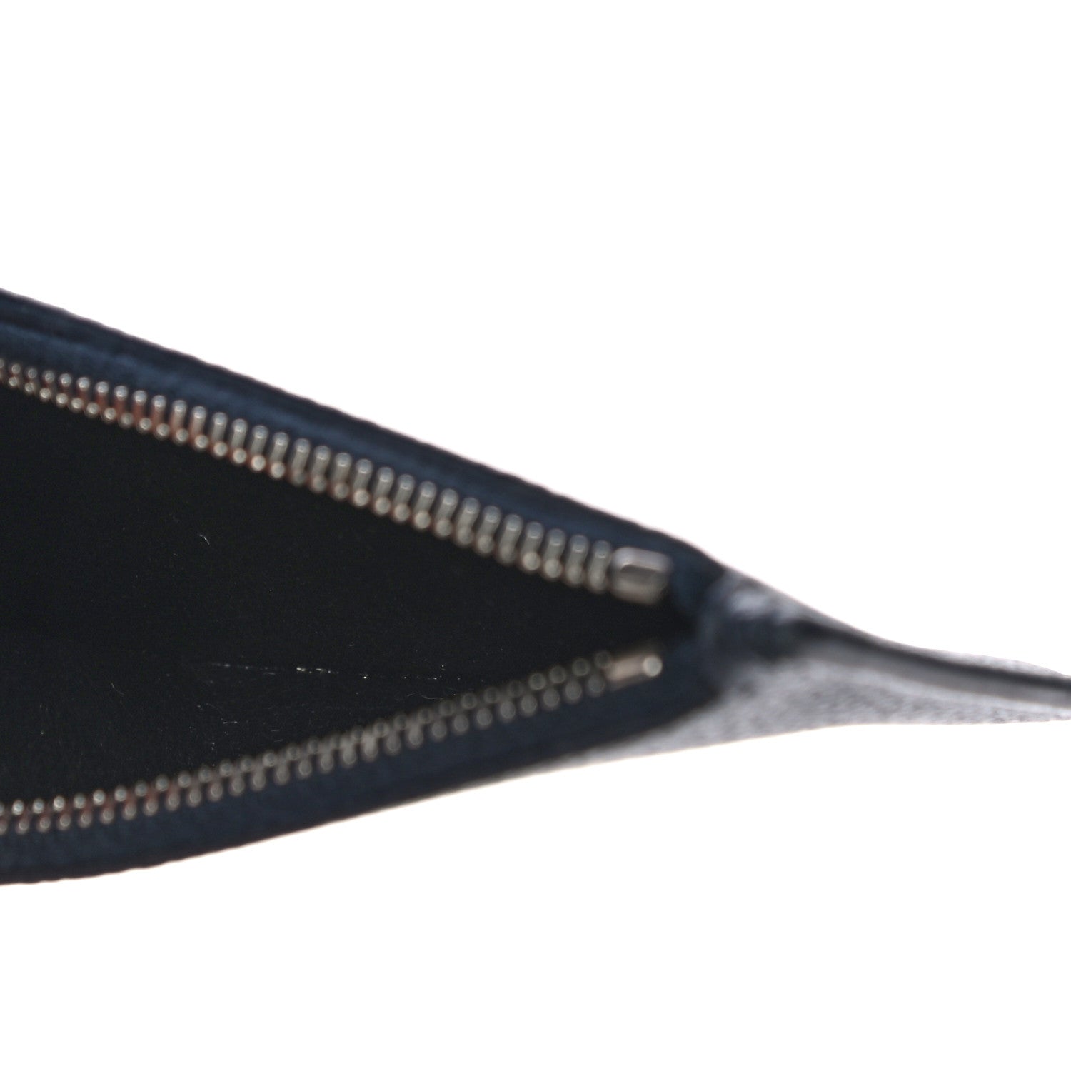 Saint Laurent Grained Calfskin 5 Fragments Zip Pouch Card Holder Deep Marine 5 of 9