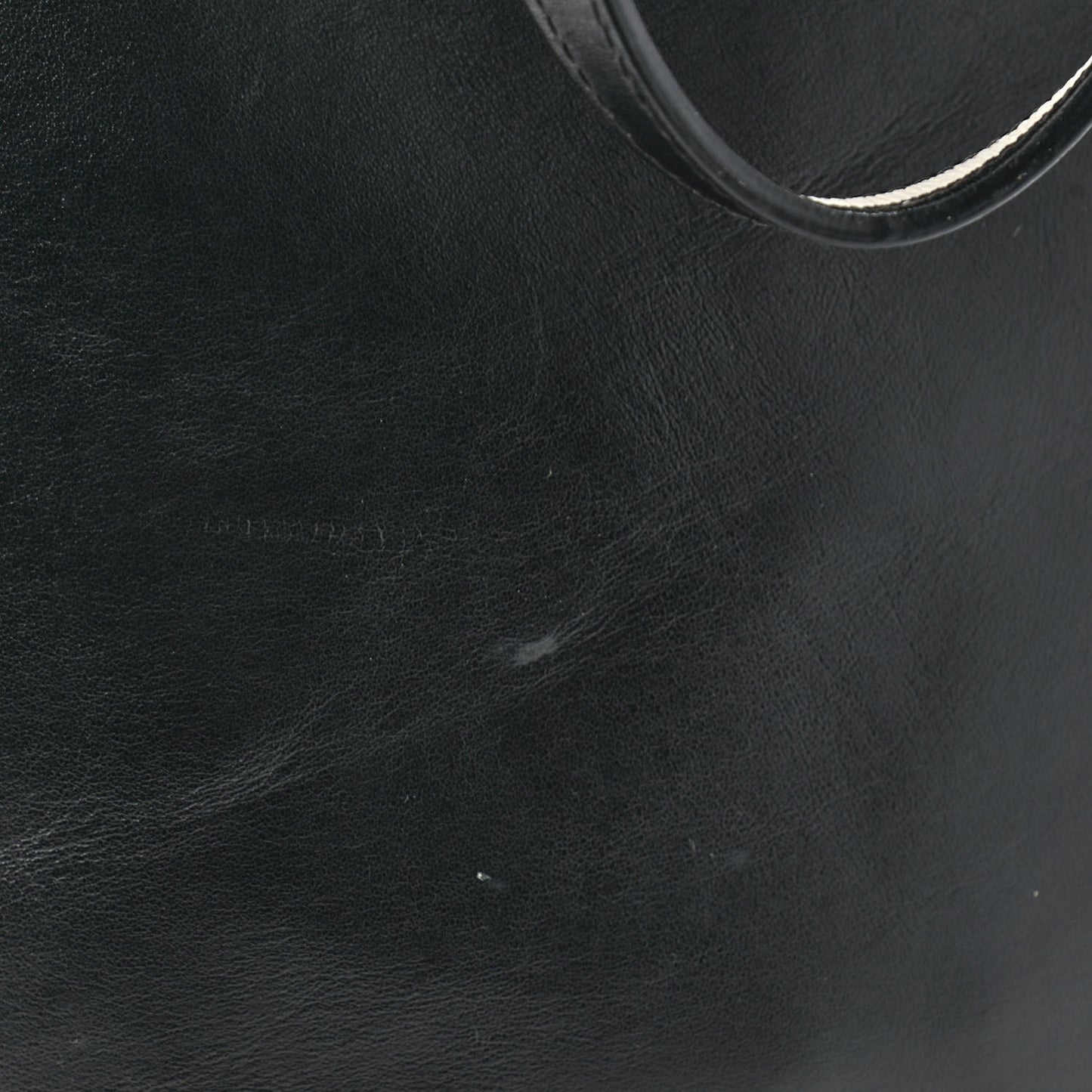 Calfskin Logo Print Medium Stargate Shopper Tote Black