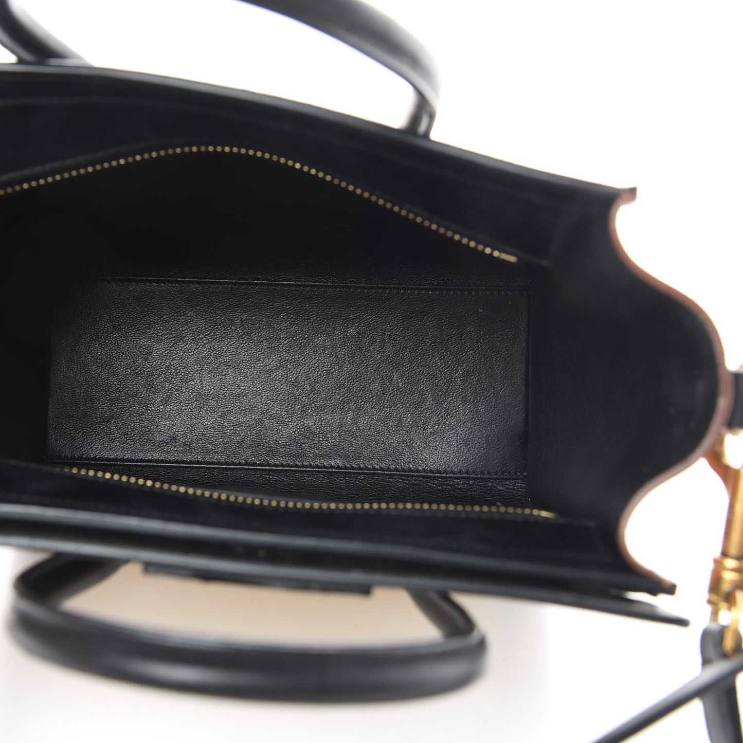 Satin Calfskin Nano Tri-Color Luggage Seashell
