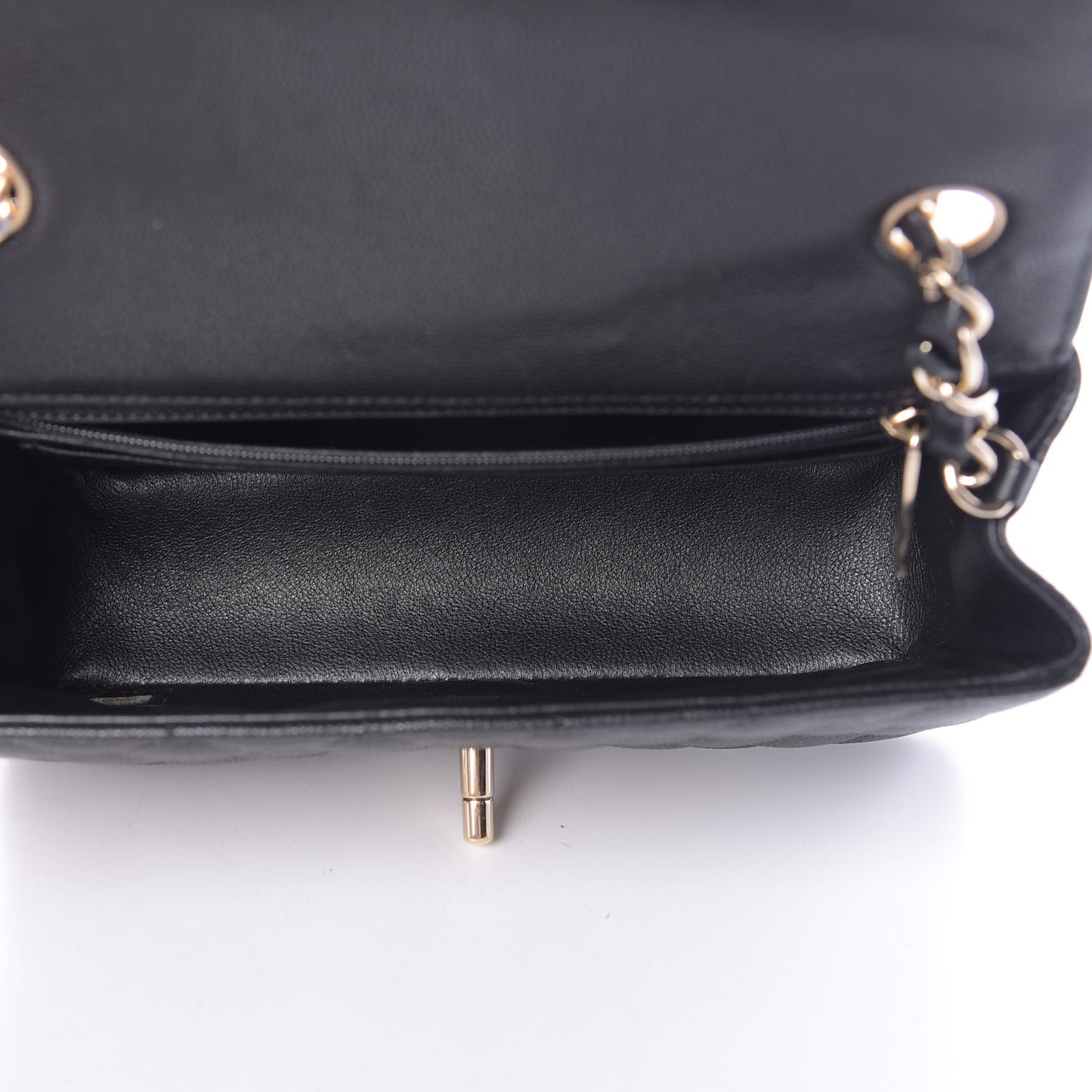 Caviar Quilted Mini Rectangular Flap Black