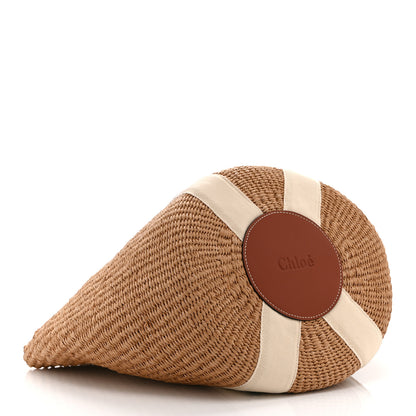 Chloe Raffia Medium Woody Tote White 4 of 10