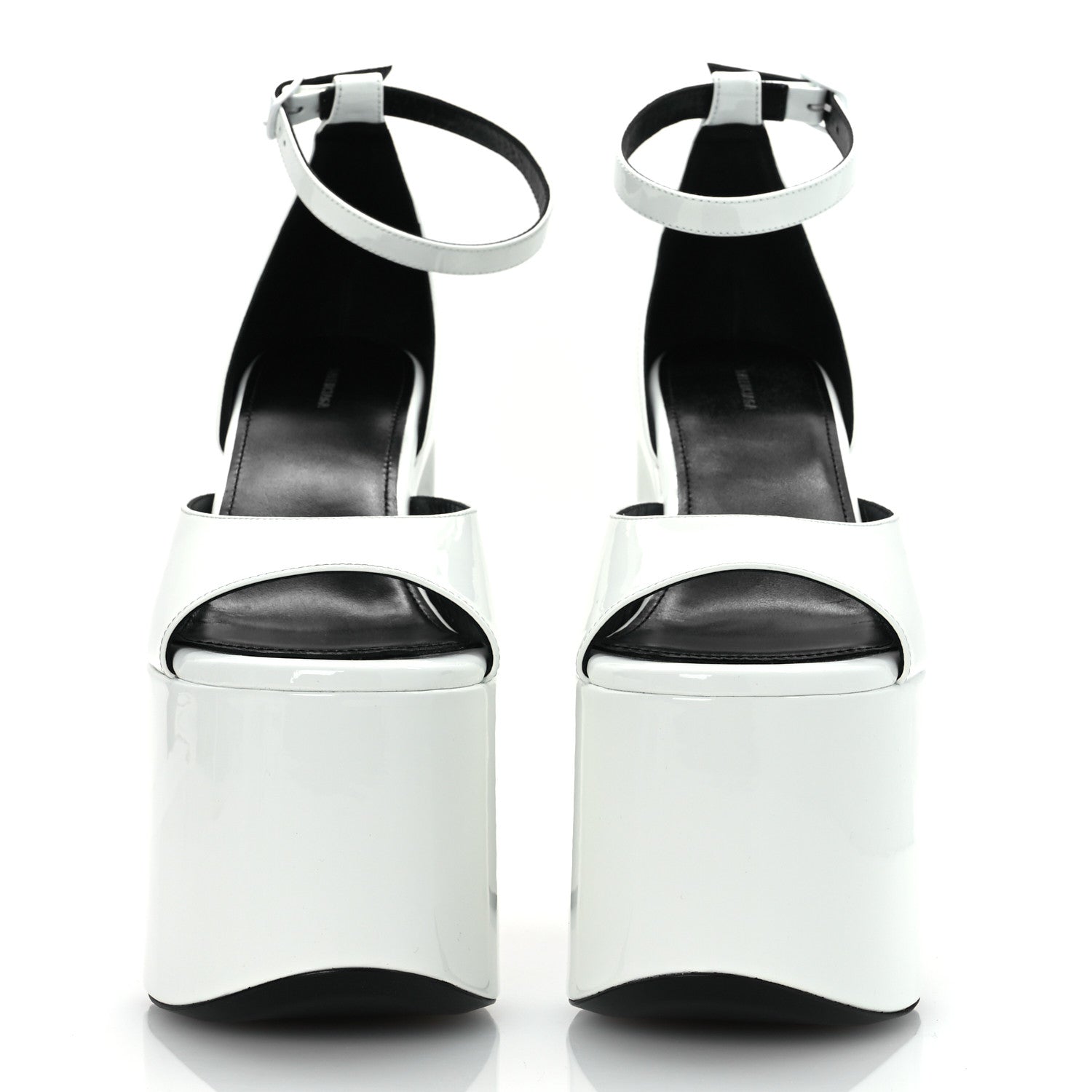 Balenciaga Patent Camden 160mm Platform Pumps 37 White 3 of 11