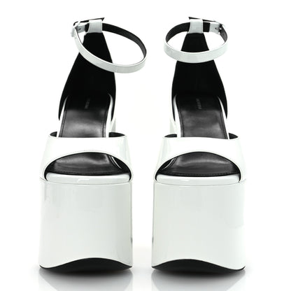 Balenciaga Patent Camden 160mm Platform Pumps 37 White 3 of 11