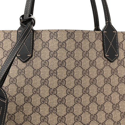 Gucci Calfskin GG Supreme Monogram Medium Reversible Tote Black 10 of 18