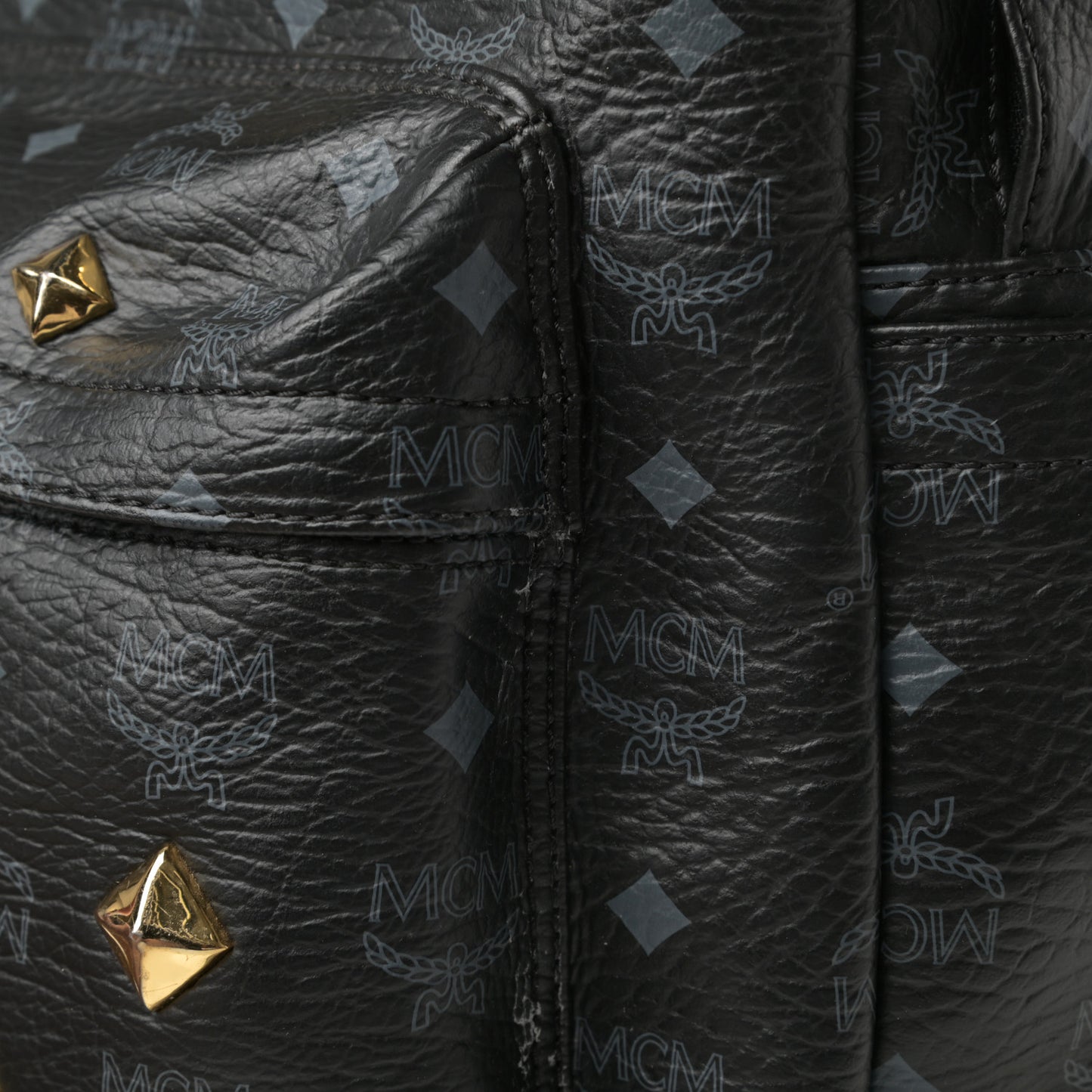 Visetos Medium Studded Stark Backpack Black
