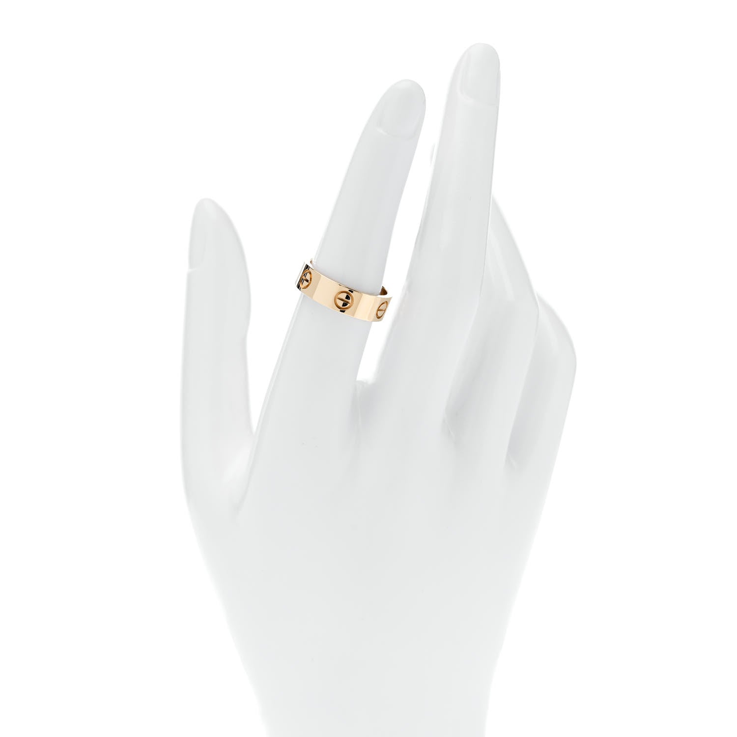 Cartier 18K Yellow Gold 5.5mm LOVE Ring 53 6.5 2 of 4
