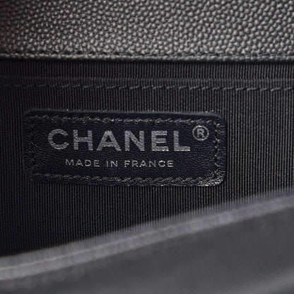 Chanel Caviar Quilted Medium Boy Flap So Black 7 of 9