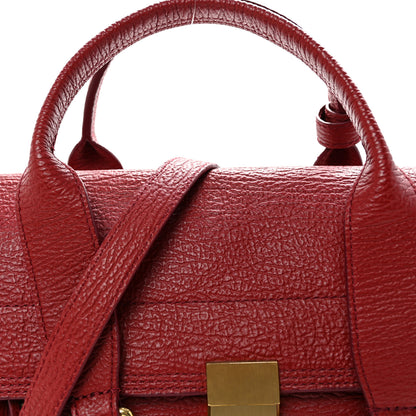 3.1 Phillip Lim Textured Calfskin Medium Pashli Satchel Crimson 7 of 9