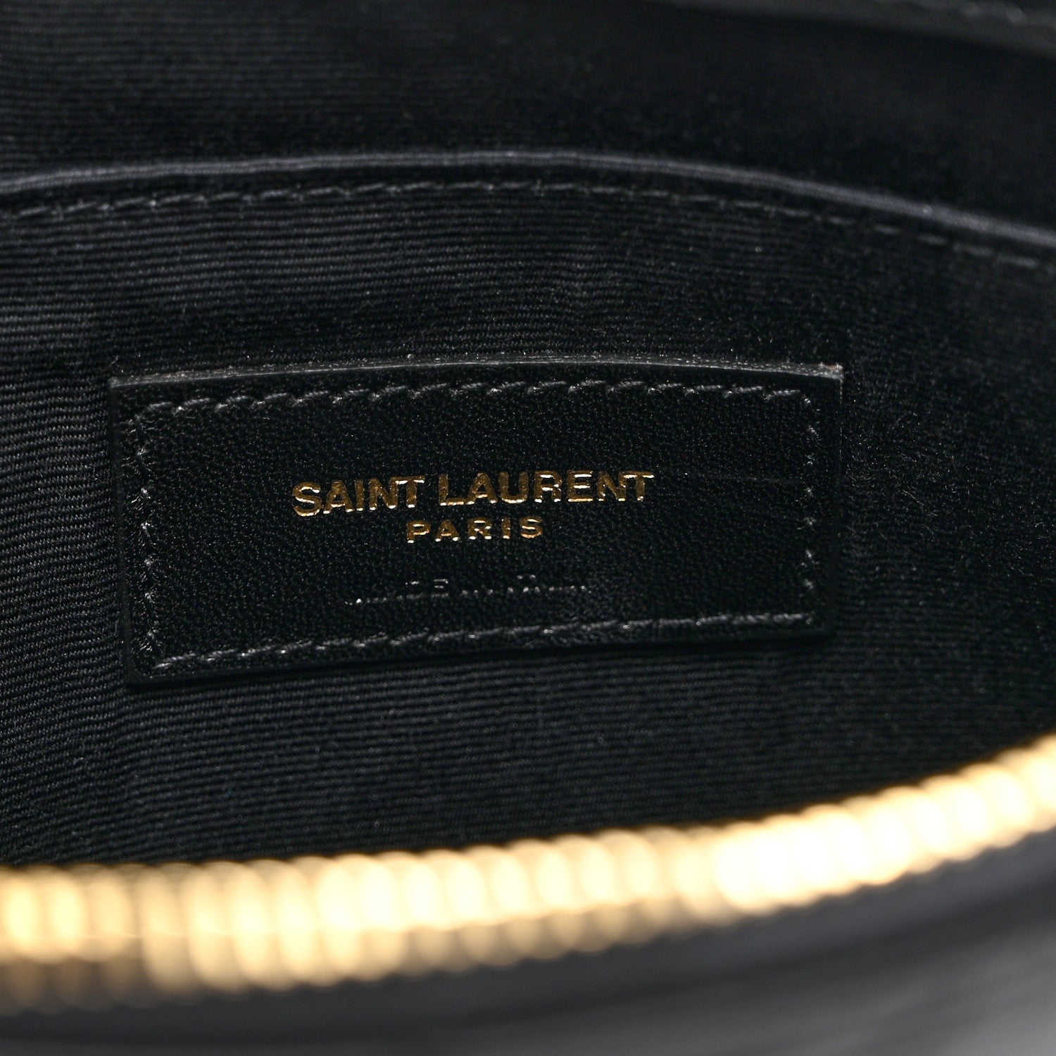 Saint Laurent Calfskin Matelasse Chevron Monogram Tablet Pouch Black 6 of 6
