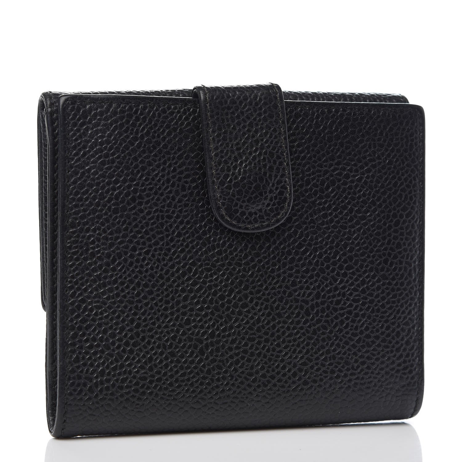 Chanel Caviar CC Compact Wallet Black 3 of 9