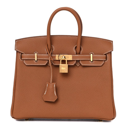 Hermes Togo Birkin 25 Gold 1 of 10