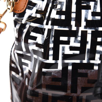 Fendi TPU FF Vitello Aura F is Fendi Grande Mon Tresor Bucket Bag Black Cuoio 8 of 10