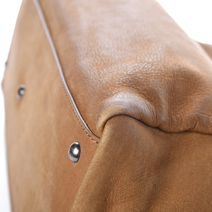 Fendi Nubuck Ayers Large Peekaboo Iconic Satchel Tan 10 of 16