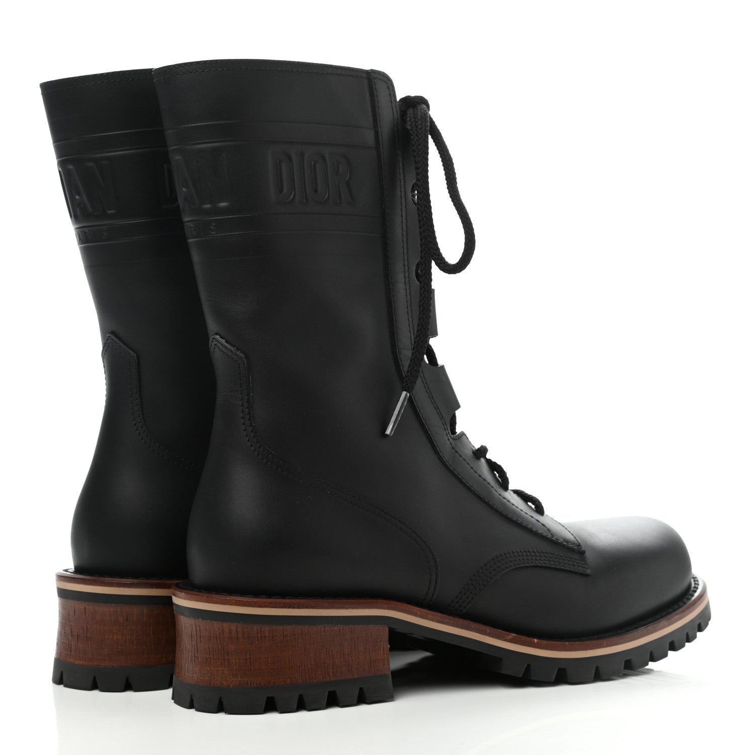 Christian Dior Calfskin Dior Quest 35mm Hiking Boots 38 Black 4 of 8