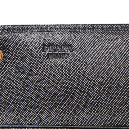Prada Saffiano Bow Continental Wallet Black 6 of 6