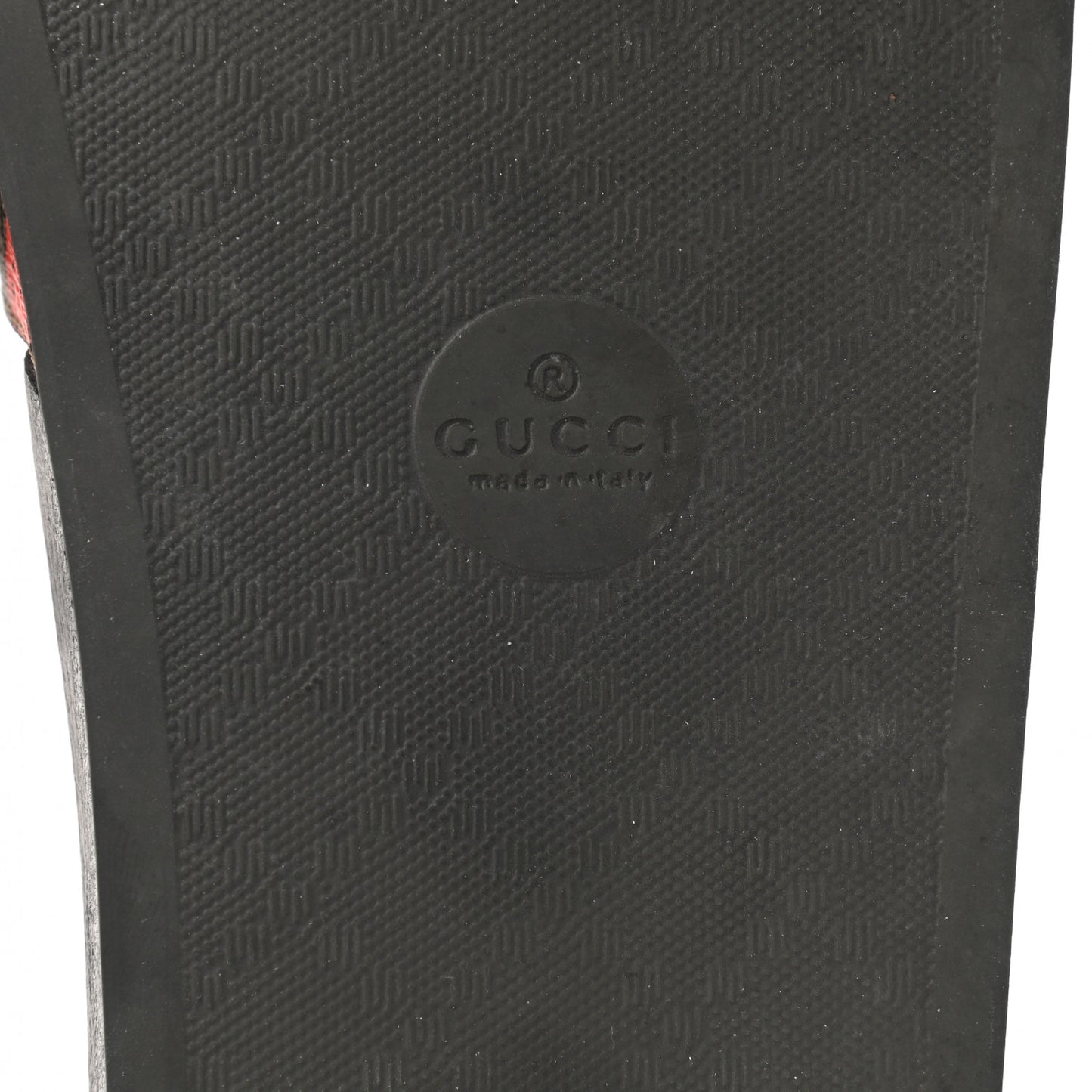 GG Supreme Monogram Strawberry Slide Sandals 39 Beige Multicolor