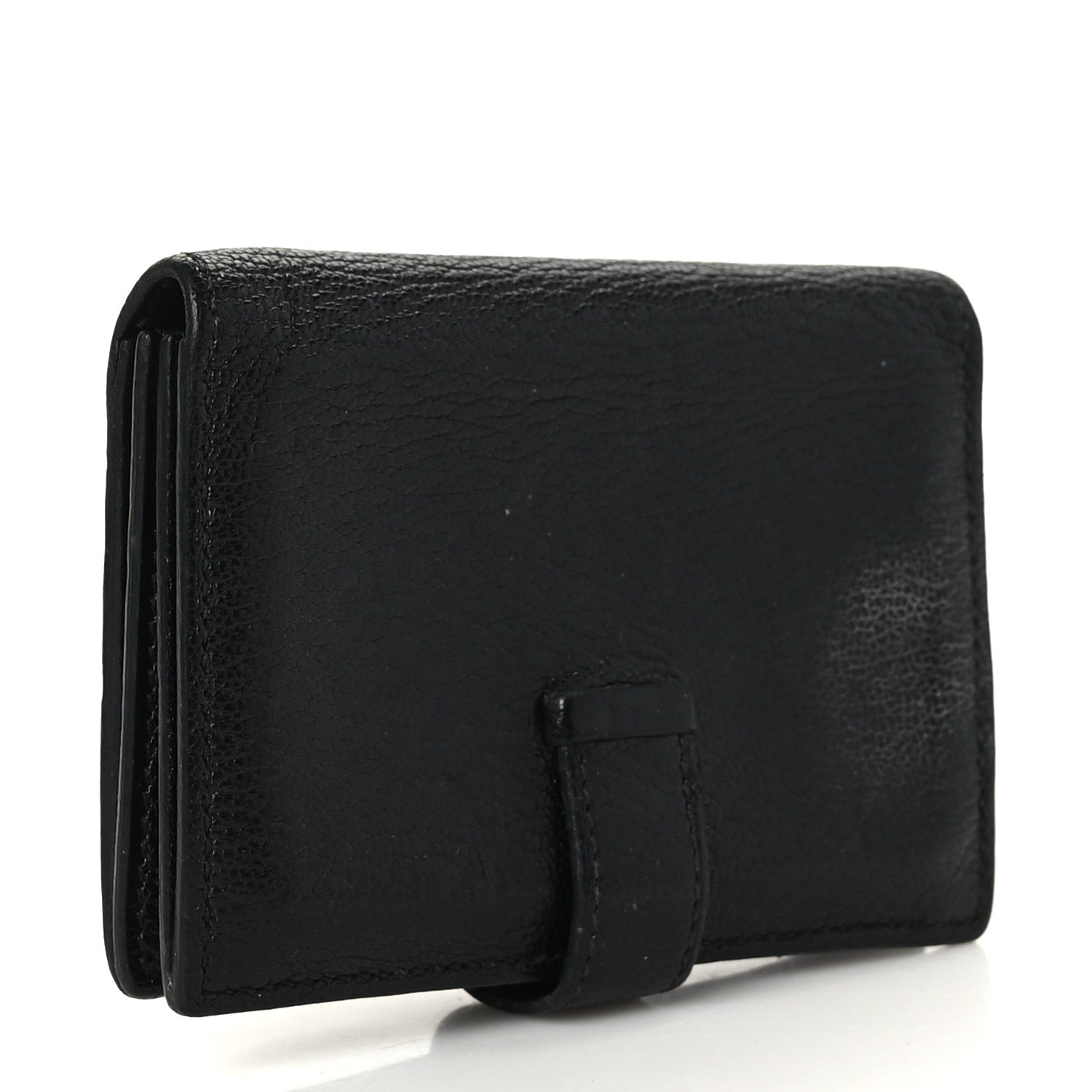 Hermes Chevre Mysore Bearn Card Holder Wallet Black 3 of 8