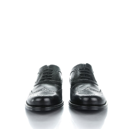 Louis Vuitton Calfskin Mens Wingtip Oxfords 6.5 Black 2 of 9