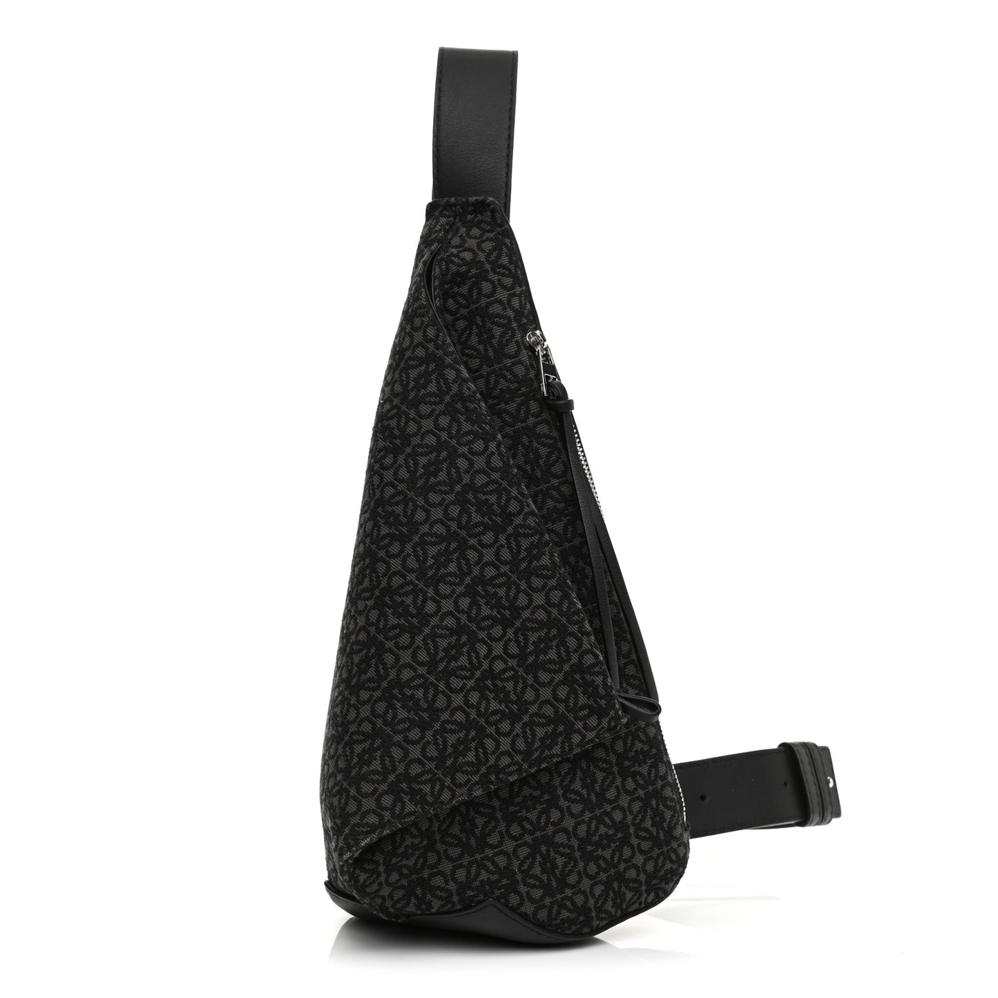 Jacquard Anagram Calfskin Anton Sling Anthracite Black