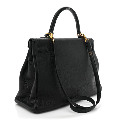 Hermes Togo Kelly Retourne 32 Black 3 of 15
