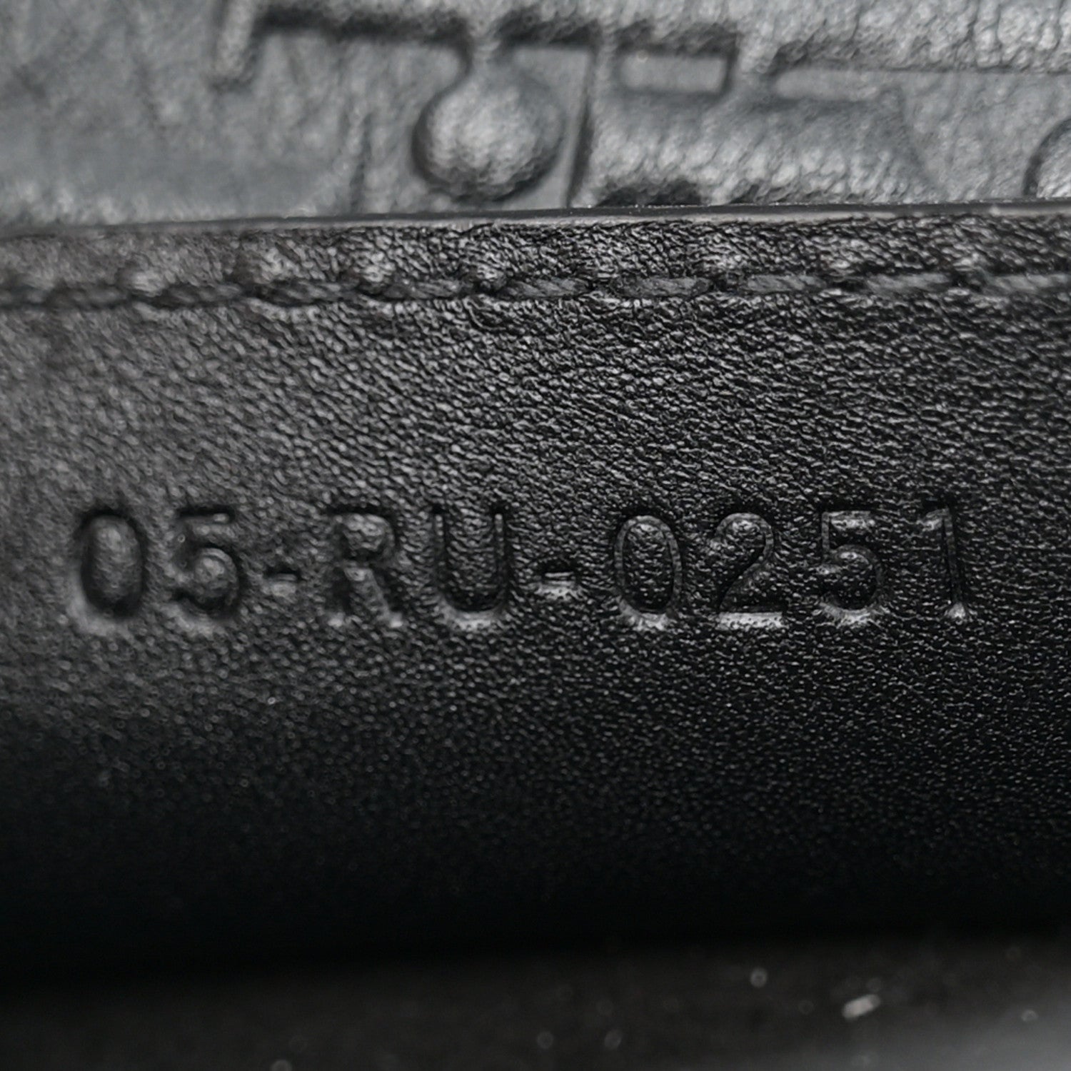 Christian Dior Calfskin Embossed Oblique Saddle Bag Black 7 of 11