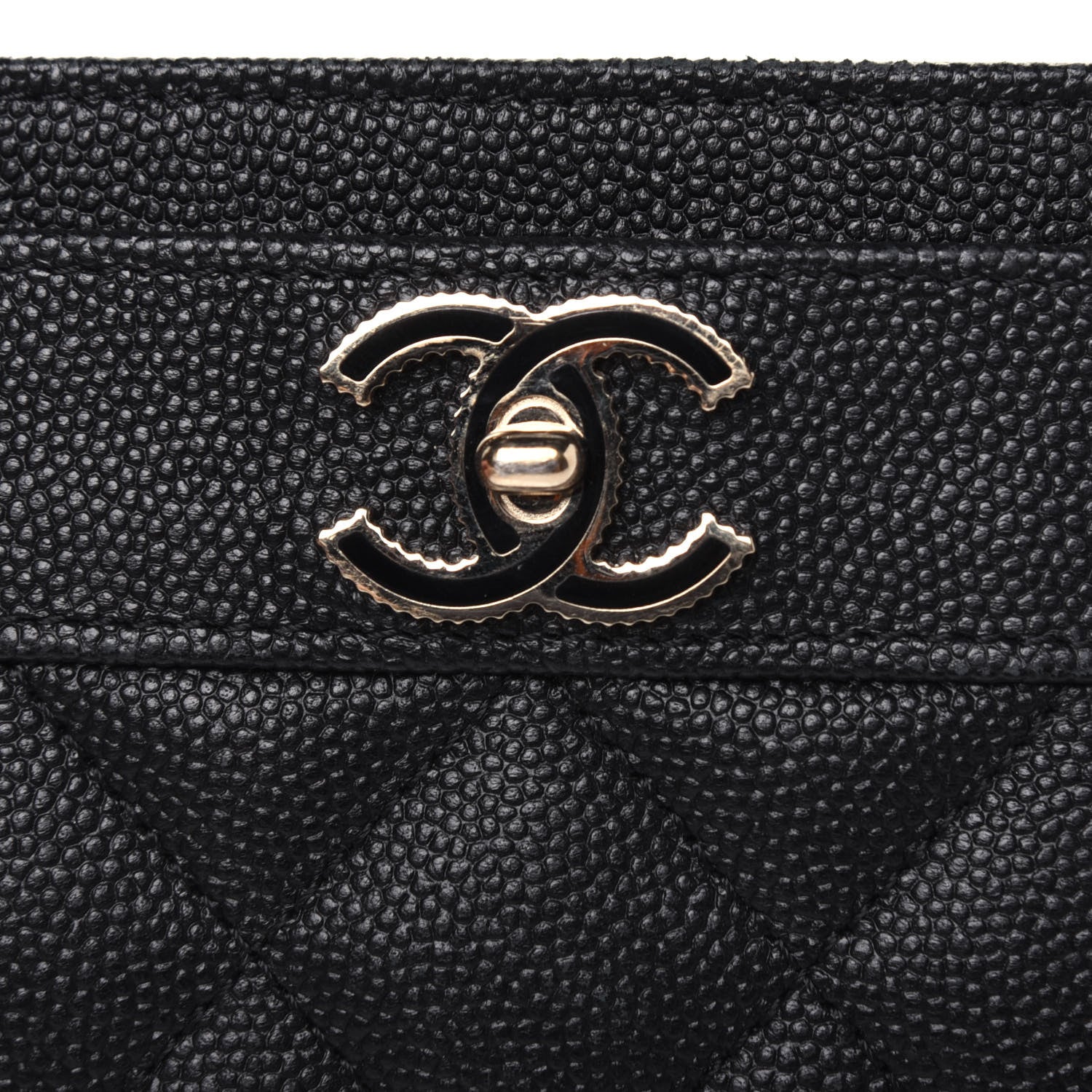Chanel Caviar Quilted Vintage Mademoiselle Card Holder Black 16 of 16